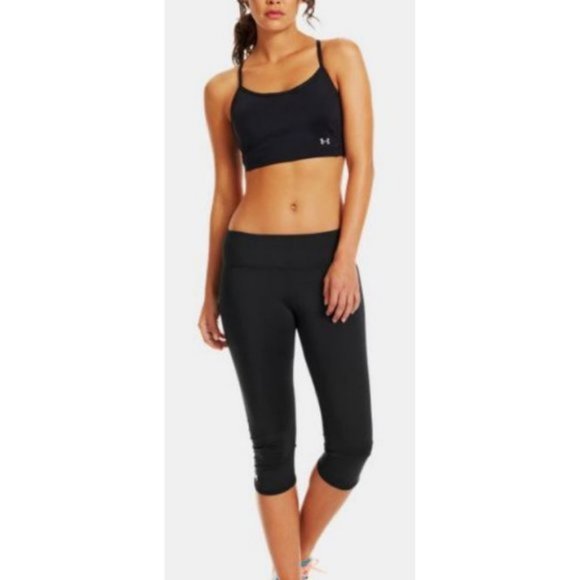 Under Armour Black HeatGear ArmourVent Capri Size Small - Picture 2 of 9